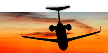 AeroNautique-Sunset Jet Landing